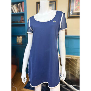 Lacoste Blue & White Tennis Dress, Size 8